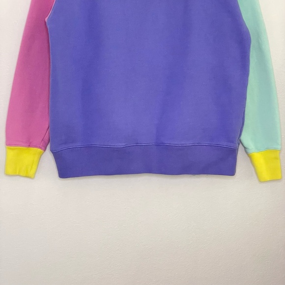 Teddy Fresh OG Colorblock Hoodie Multicolor Pullover Sweatshirt Unisex Small - Picture 6 of 15